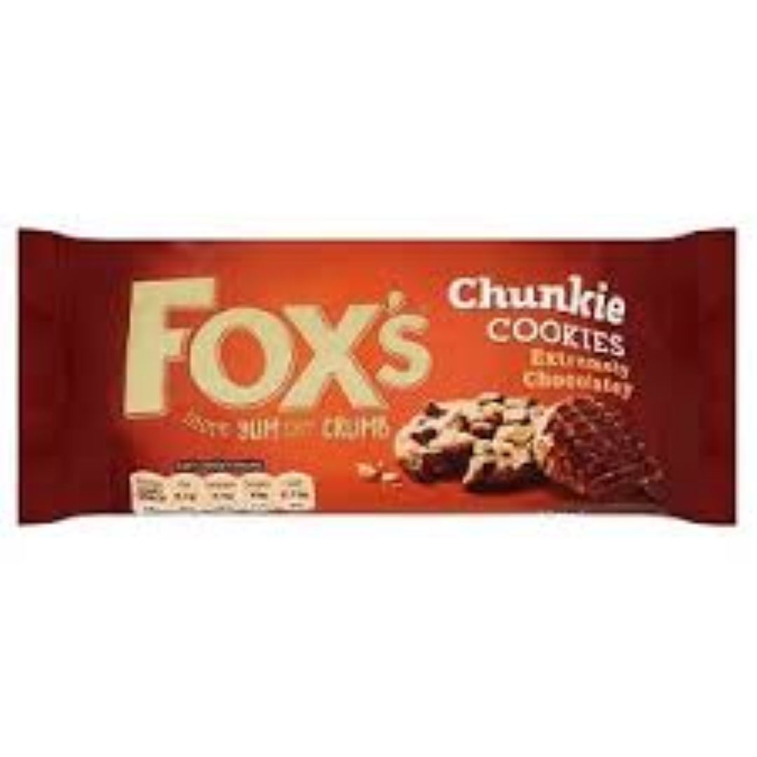 FOXS CHUNKIE COOKIES EXTREMELY CHOCOLATEY 175G